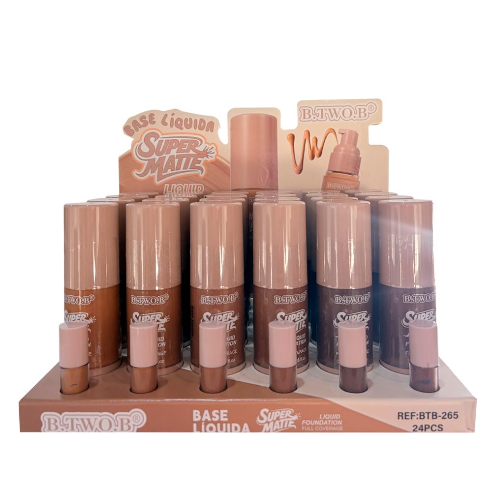 BASE LIQUIDA SUPER MATTE 24UN B.TW.B BTB-265