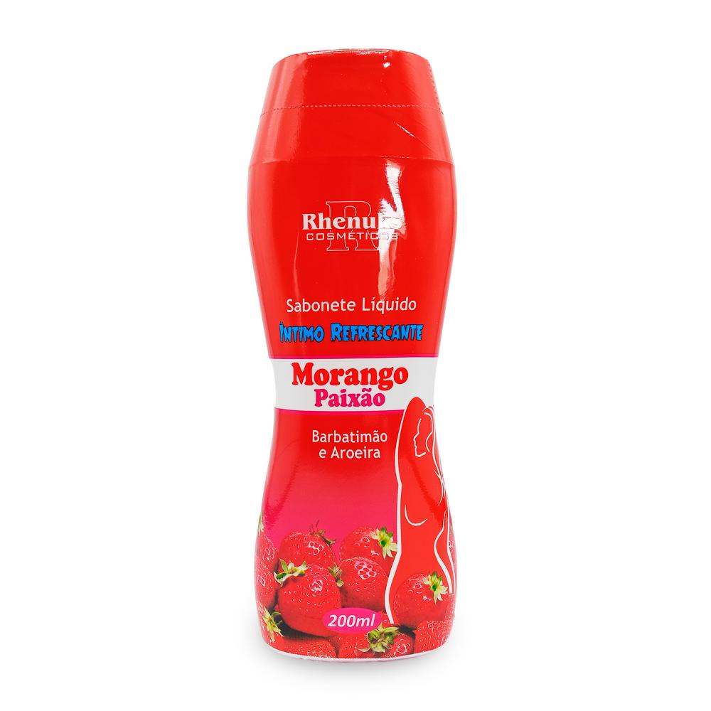 SABONETE INTIMO MORANGO PAIXAO 200ML RHENUKS 014