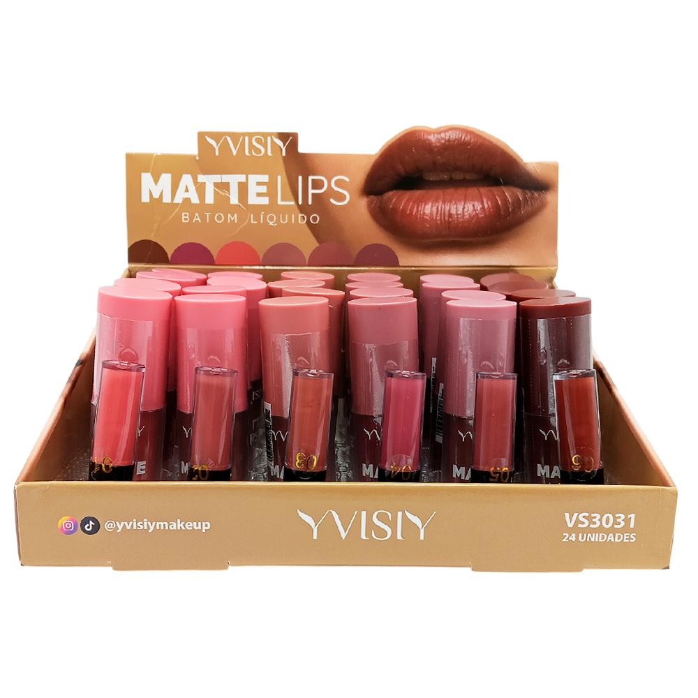 BATOM LÍQUIDO LIPS MATTE 24UN YVISIY VS3031