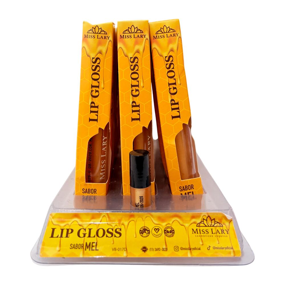 LIP GLOSS SABOR MEL MISS LARY BOX COM 18UN VB-017 D