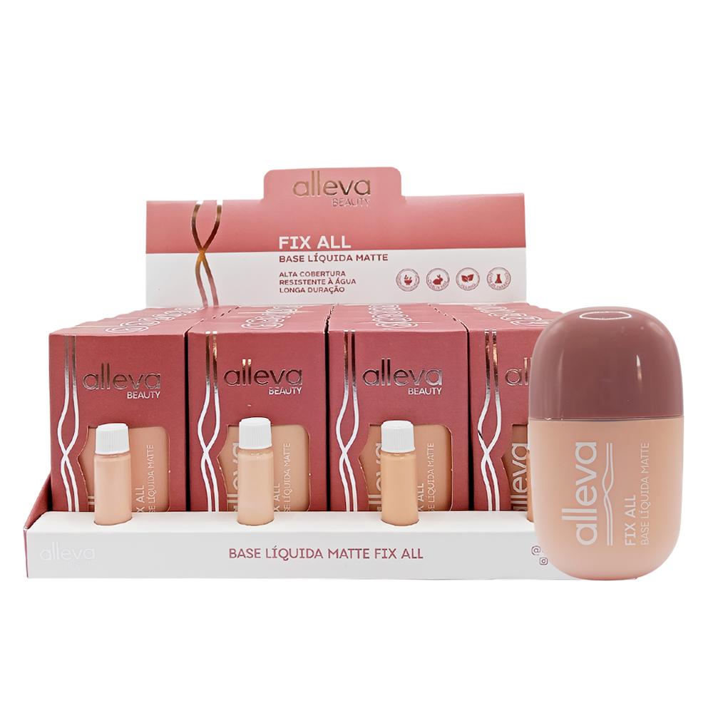 BASE LIQUIDA MATTE FIX ALL 24UN ALLEVA AL2030/A