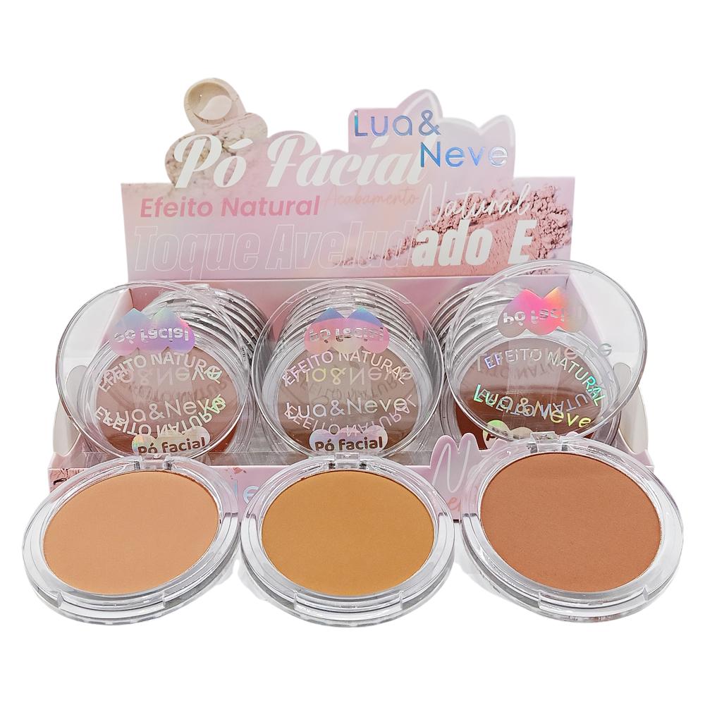 PO FACIAL EFEITO NATURAL 24UN LUA&NEVE LN09126 A