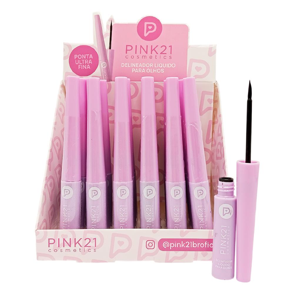 DELINEADOR LÍQUIDO PARA OLHOS 24UN PINK21 CS6376