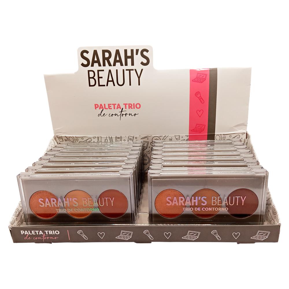 PALETA TRIO DE CONTORNO 16UN SARAHSBEAUTY SRB009
