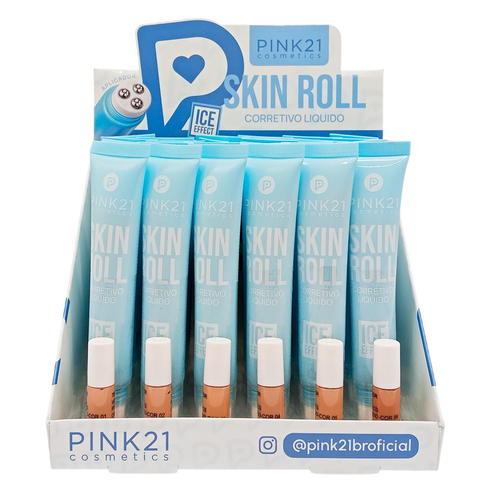 CORRETIVO LÍQUIDO SKIN ROLL 24UN PINK21 CS6941