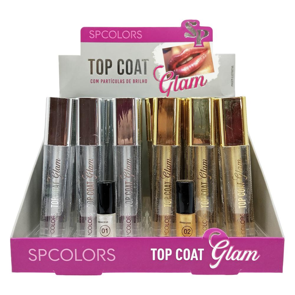 LIP GLOSS TOP COAT GLAM 24UN SPCOLORS SP418