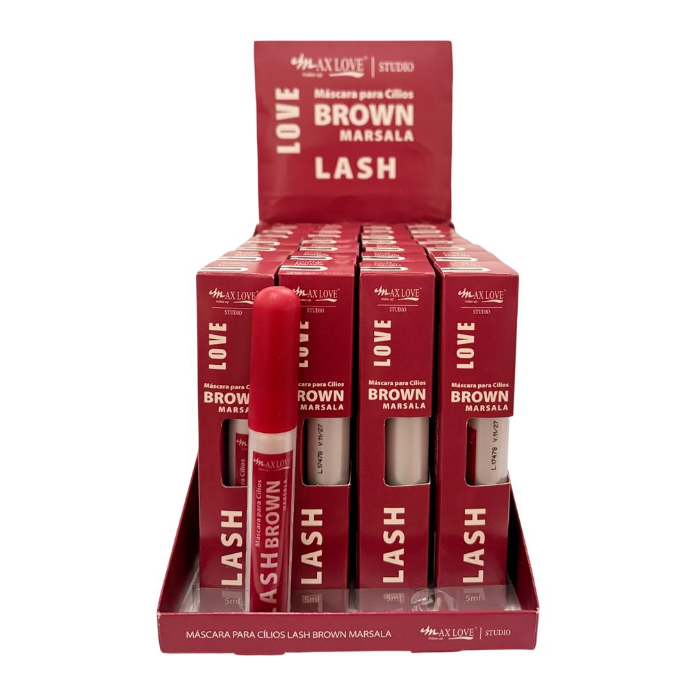 MÁSCARA PARA CÍLIOS LASH BROWN MARSALA 28UN MAX LOVE 42
