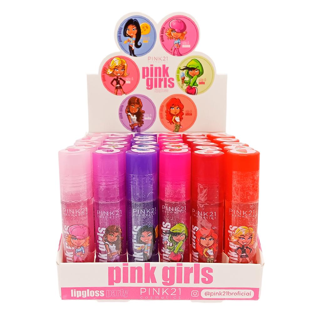 LIP GLOSS GLITTER PINK GIRLS 36UN PINK21 CS4410