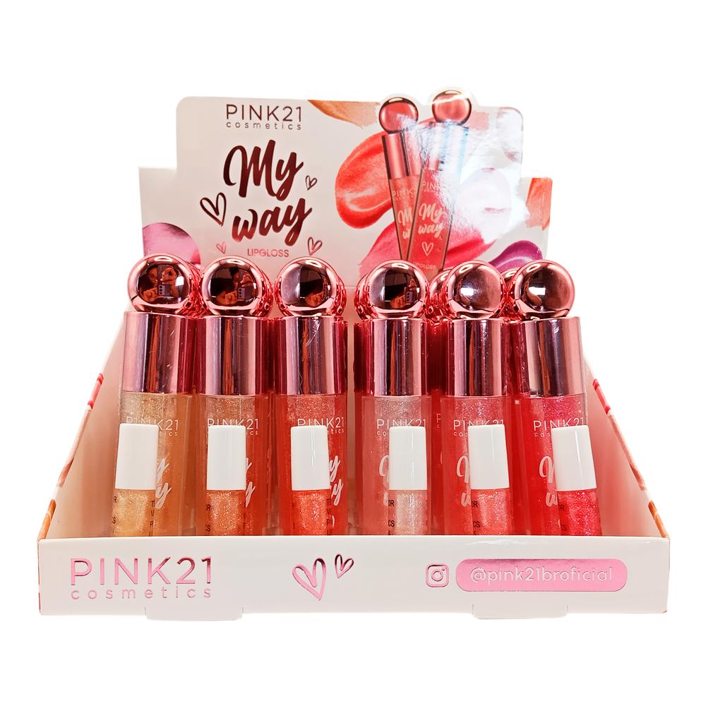 LIP GLOSS MY WAY 24UN PINK2 CS4840