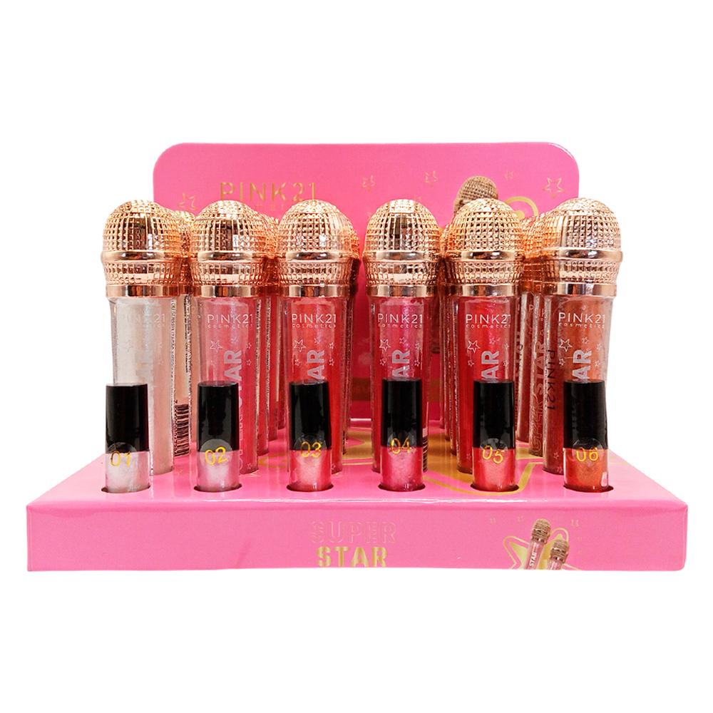 LIP GLOSS SUPER STAR 24UN PINK21 CS4880