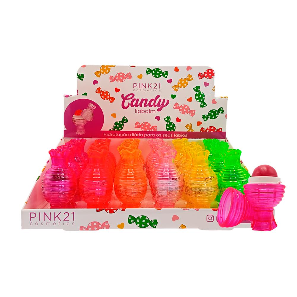 LIP BALM CANDY 24UN PINK21 CS5007