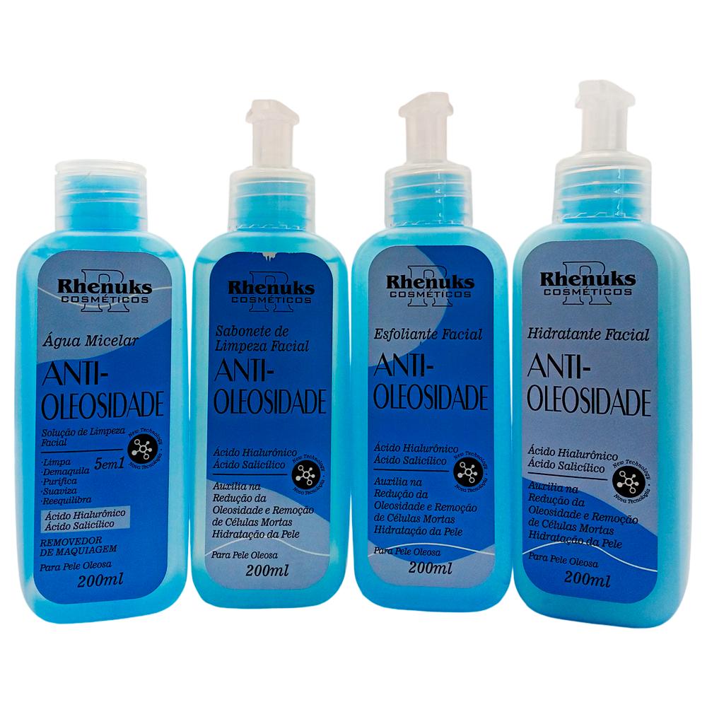 KIT FACIAL SKIN CARE ANTI-OLEOSIDADE 200ML RHENUKS 057