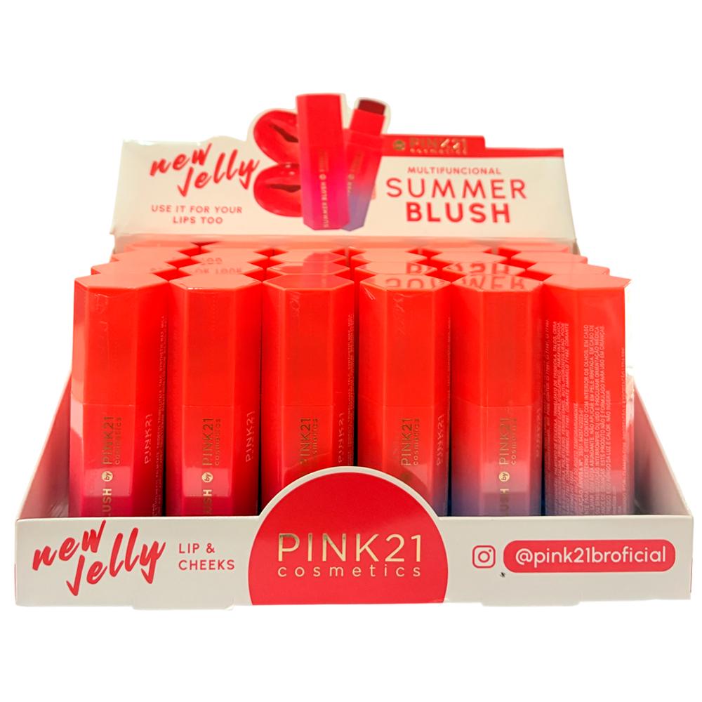 BLUSH EM BASTÃO MULTIFUNCIONAL SUMMER NEW JELLY 24UN PINK 21 CS5278