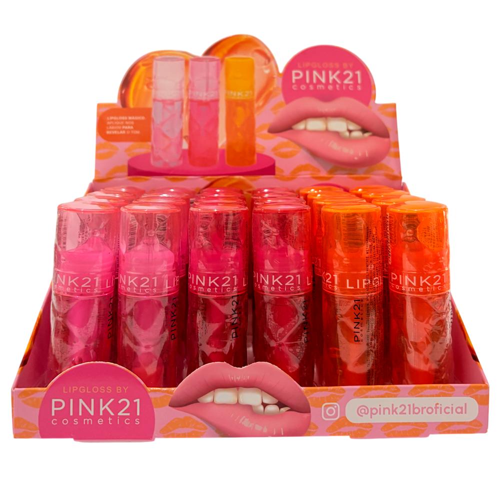 LIP GLOSS MÁGICO 24UN PINK 21 CS5288