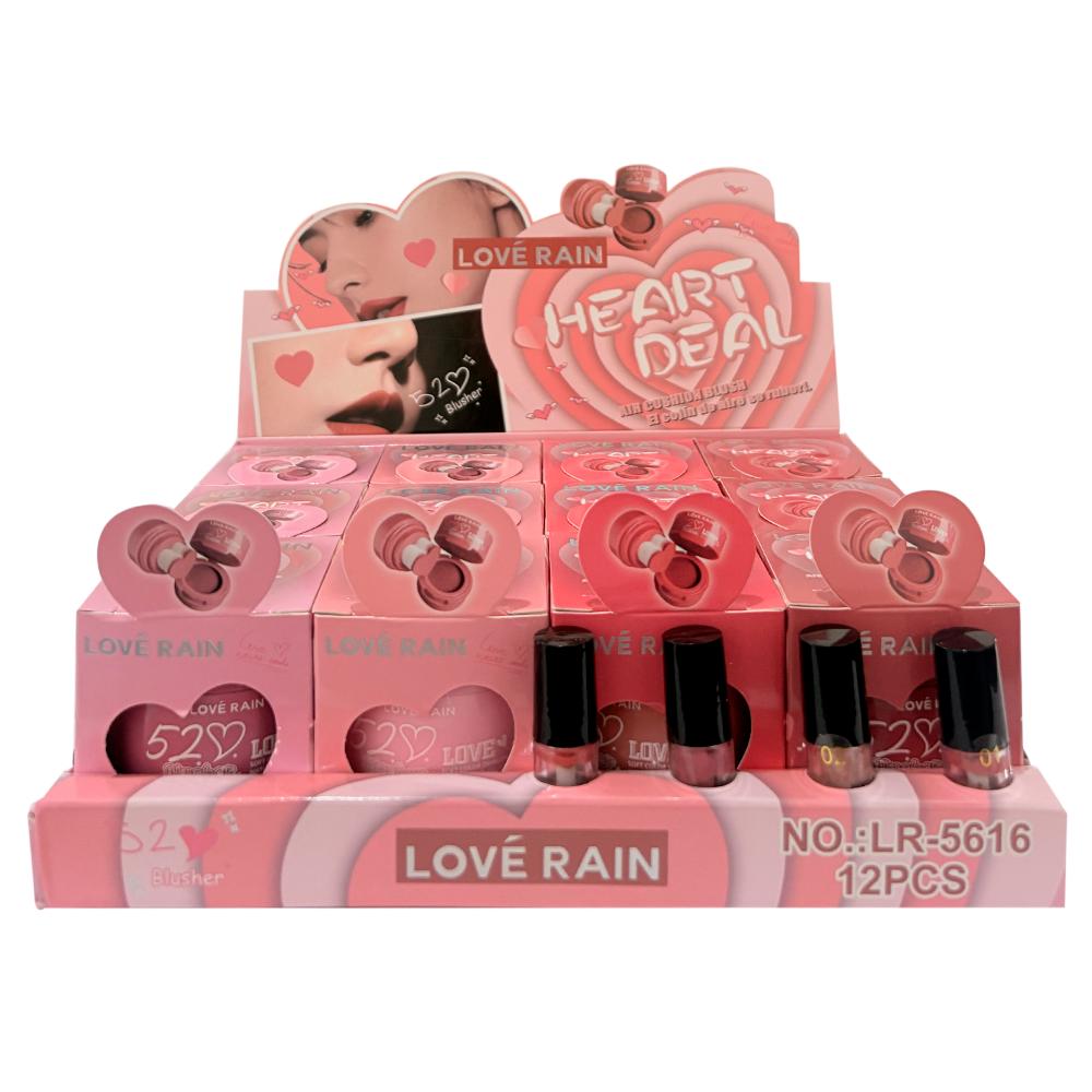 BLUSH LIQUIDO HEART DEAL 12UN LOVE RAIN LR-5616