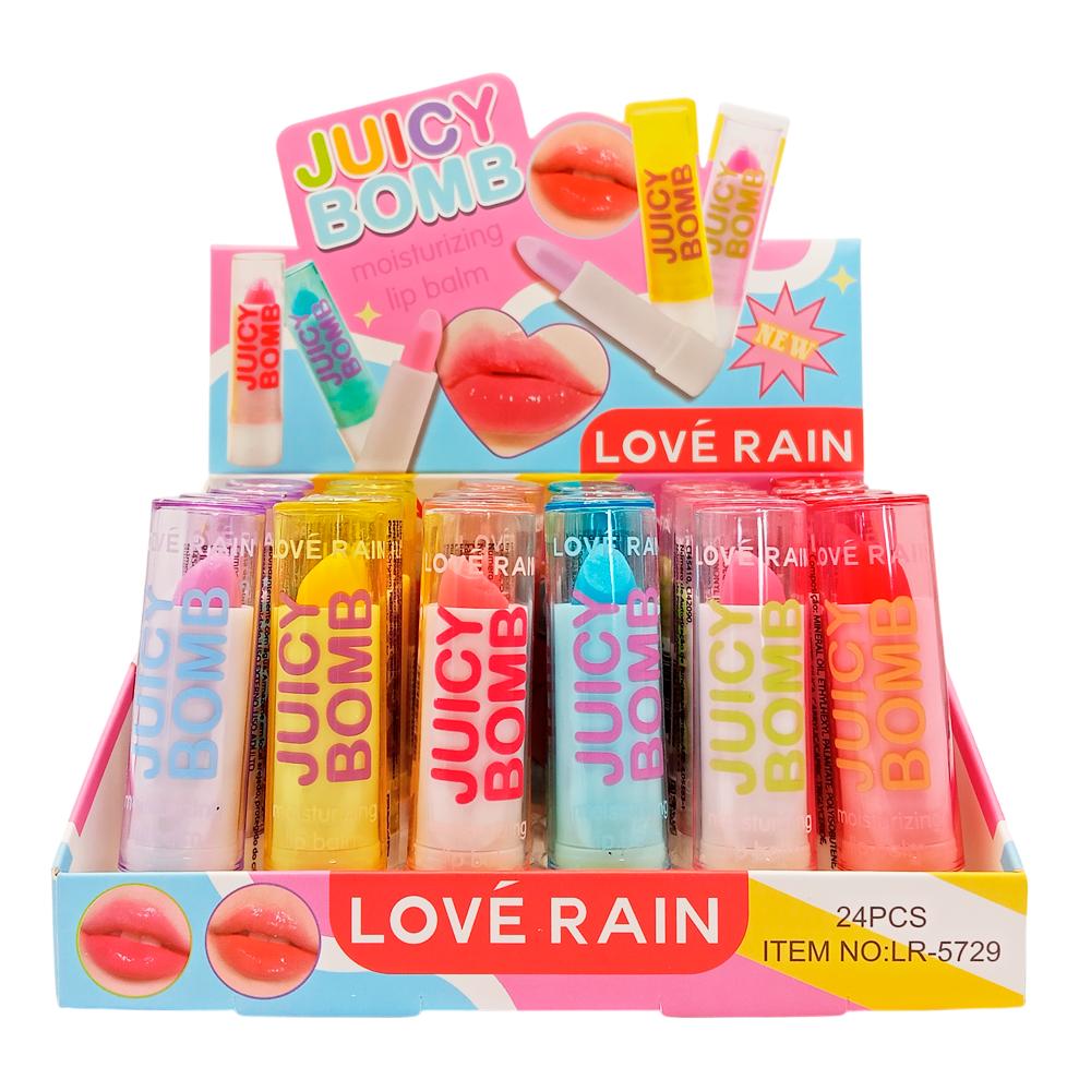 LIP BALM JUICY BOMB 24UN LOVE RAIN LR-5729