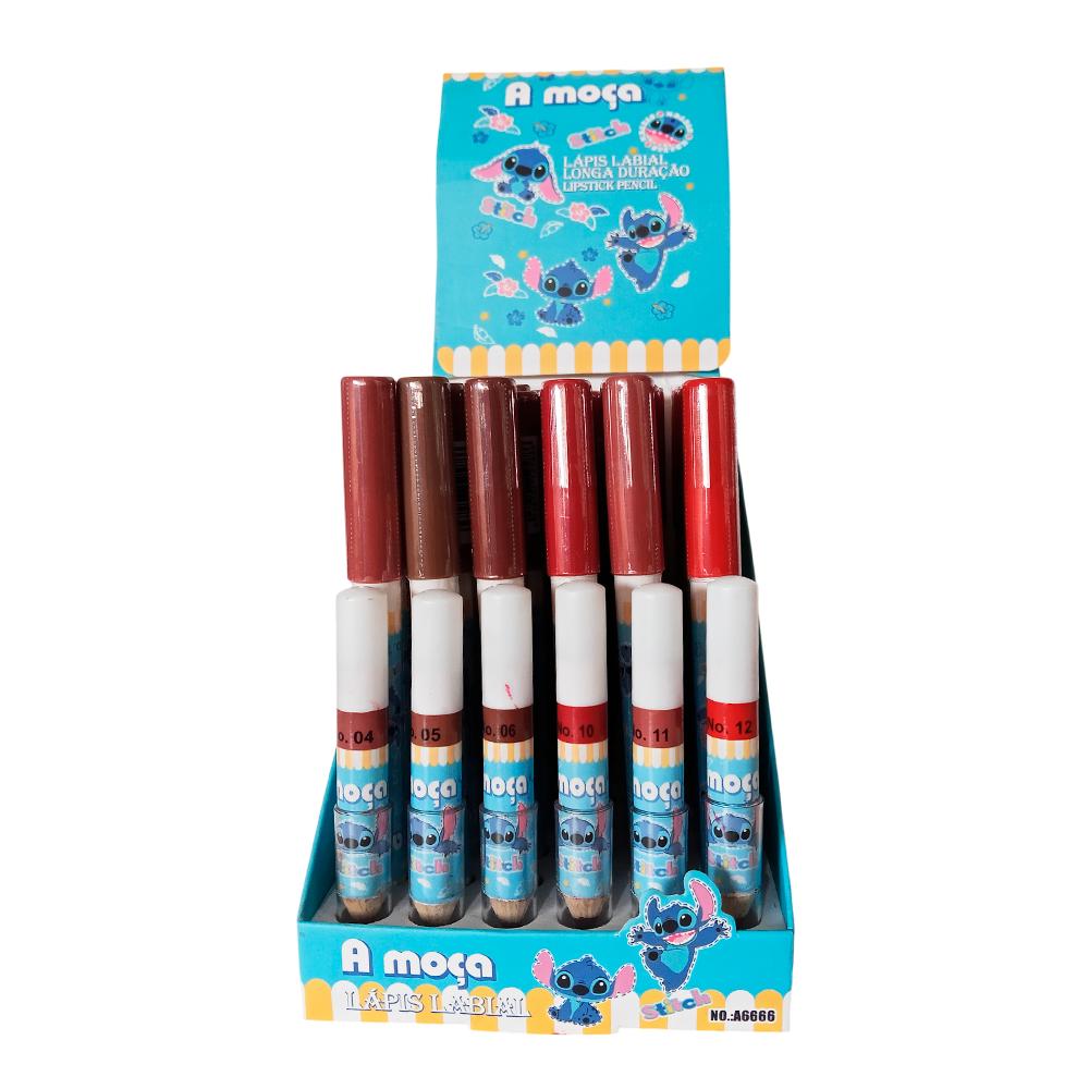 LAPIS LABIAL STITCH 4/12 48UN  A MOÇA  A6666