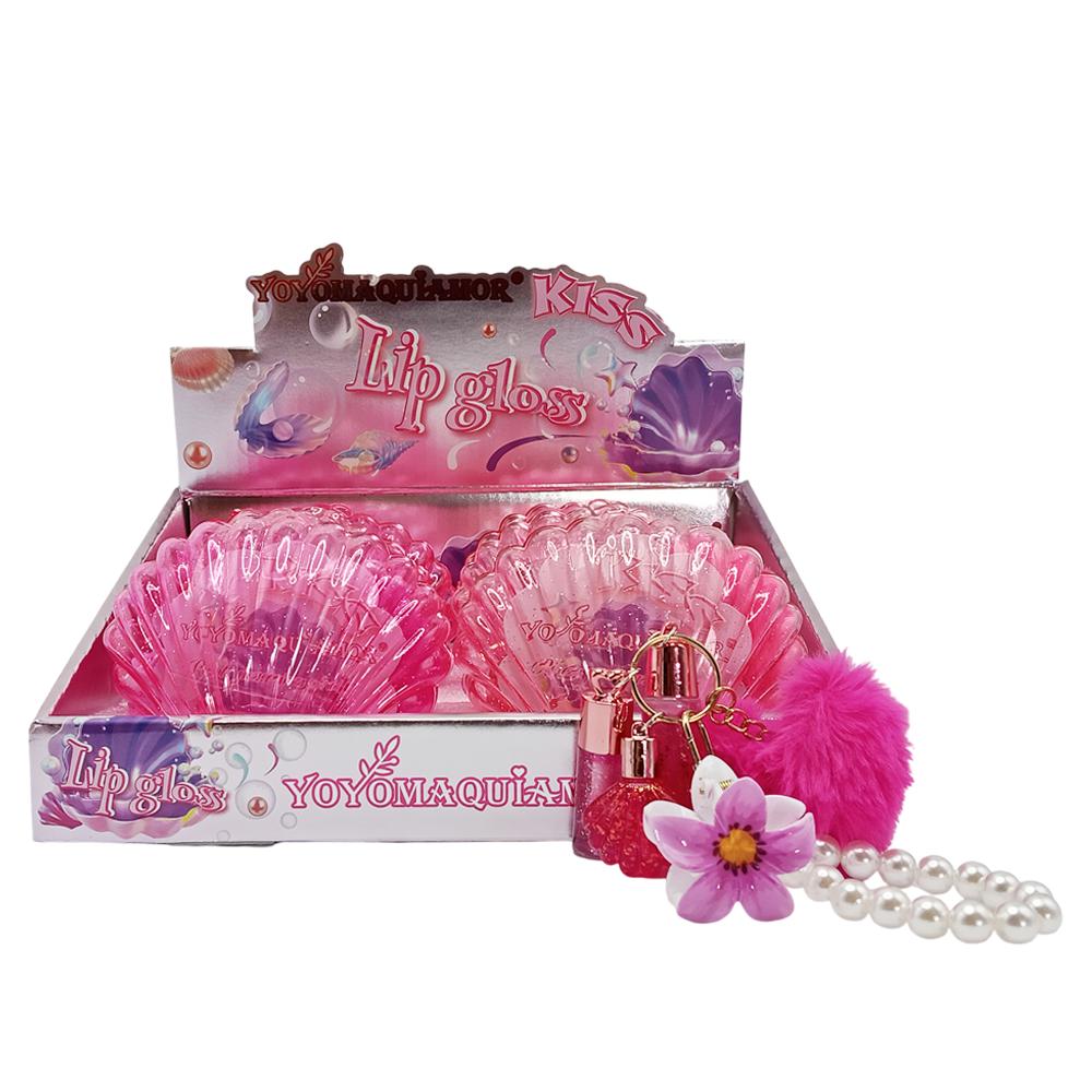 KIT BRILHO LABIAL CONCHA 6UN YYD-K001 YOYOMAQUIAMOR