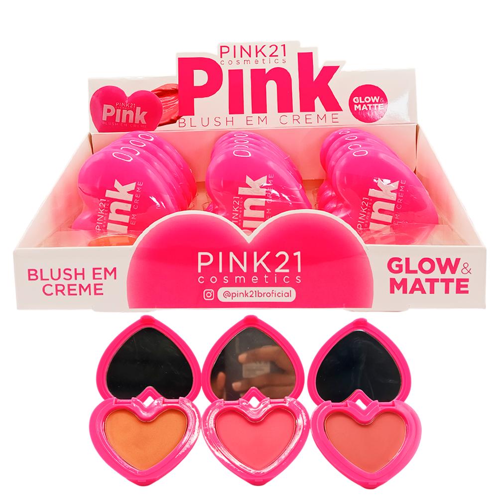 BLUSH EM CREME GLOW&MATTE A 12UN PINK21 CS6037