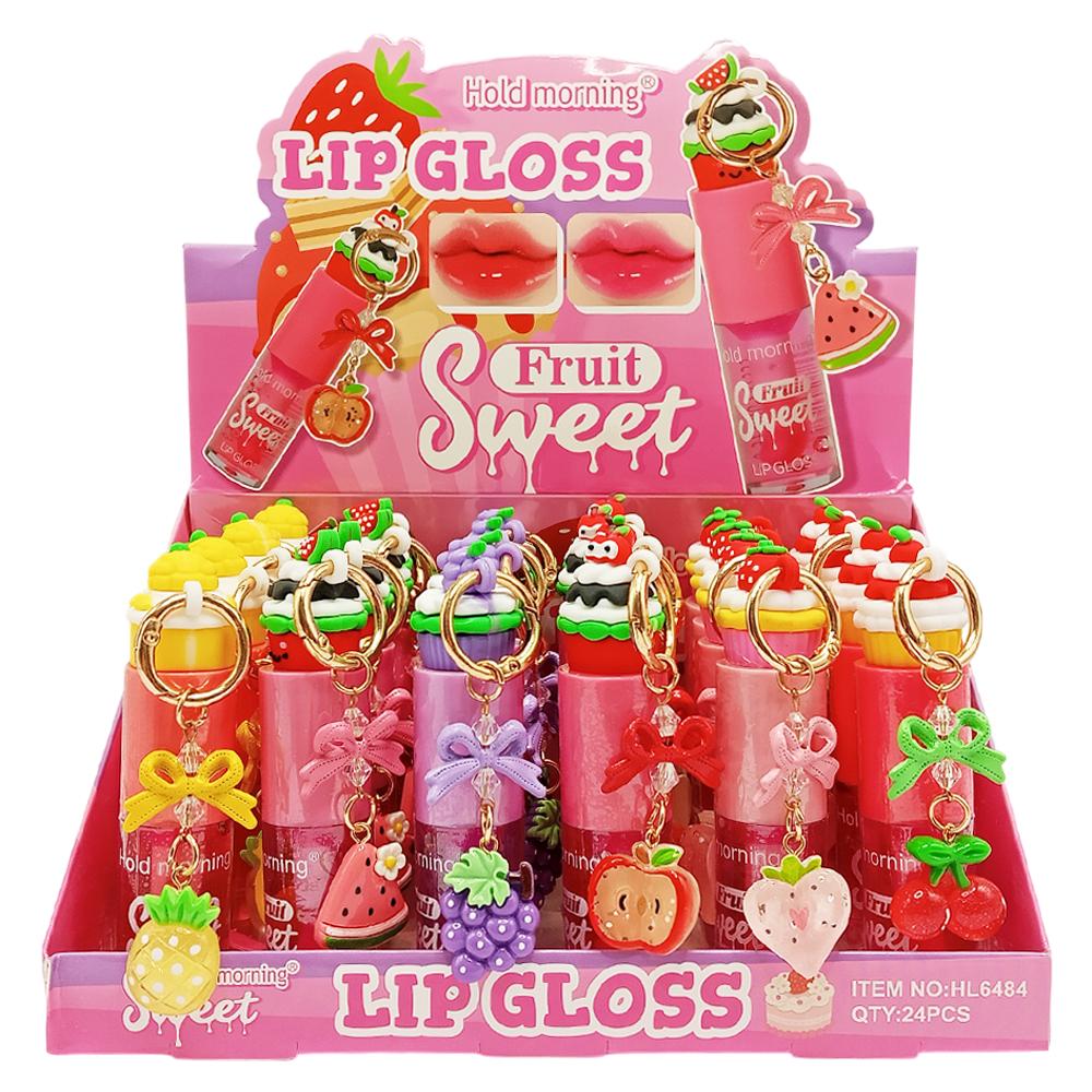 LIP GLOSS FRUIT SWEET CHAVEIRO 24UN CHINA HL6484