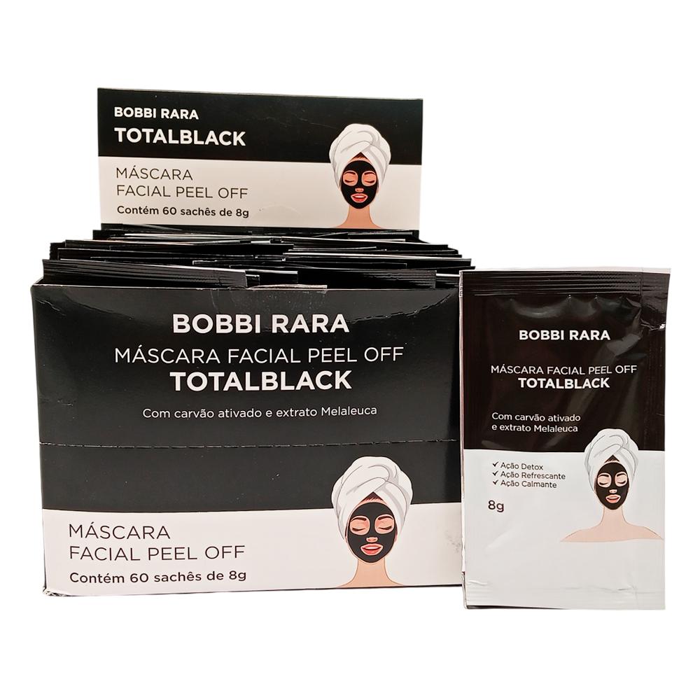 MÁSCARA FACIAL PEEL OFF TOTALBLACK 60UN BOBBIRARA BRM-0266