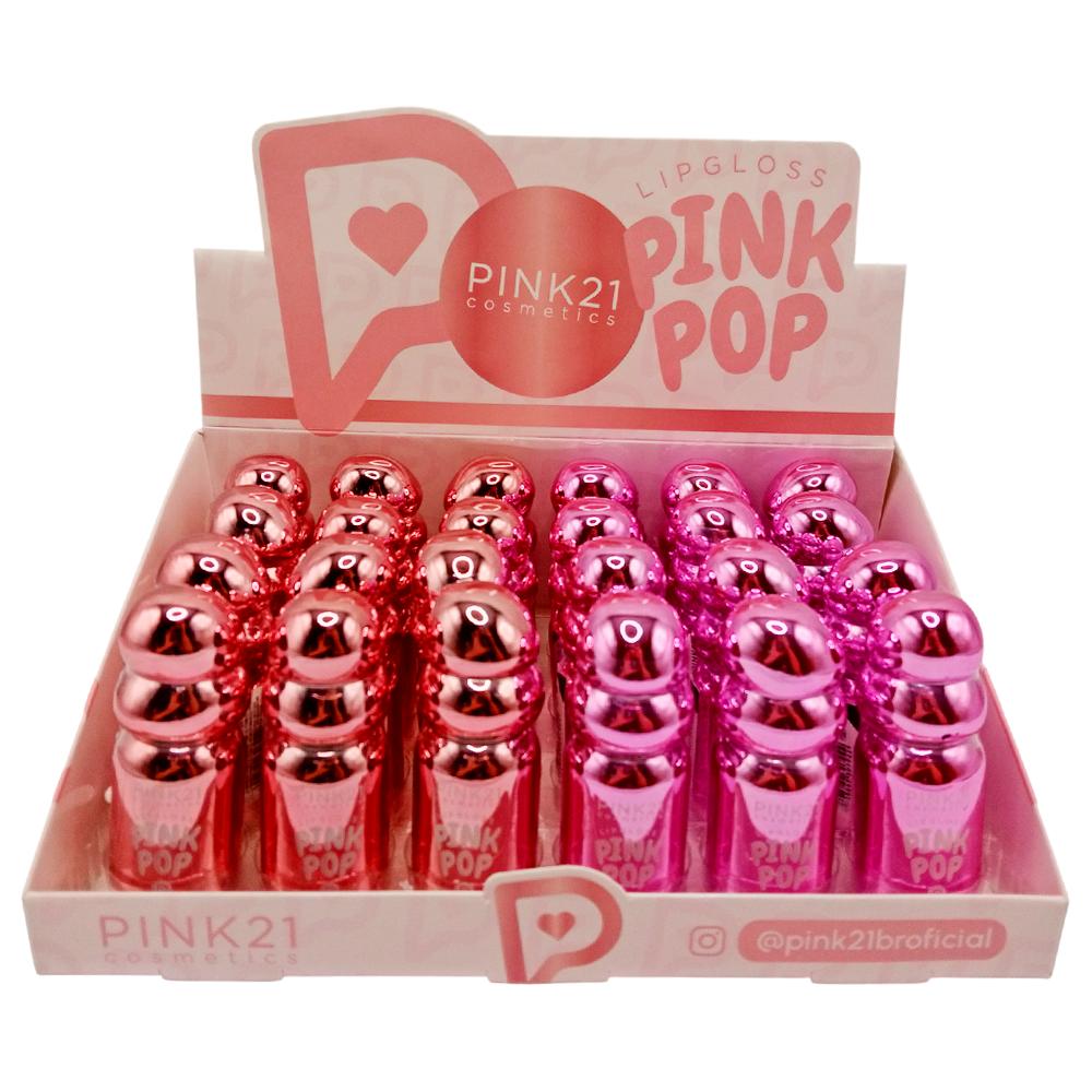 LIP GLOSS MÁGICO PINK POP 24UN PINK21 CS6666