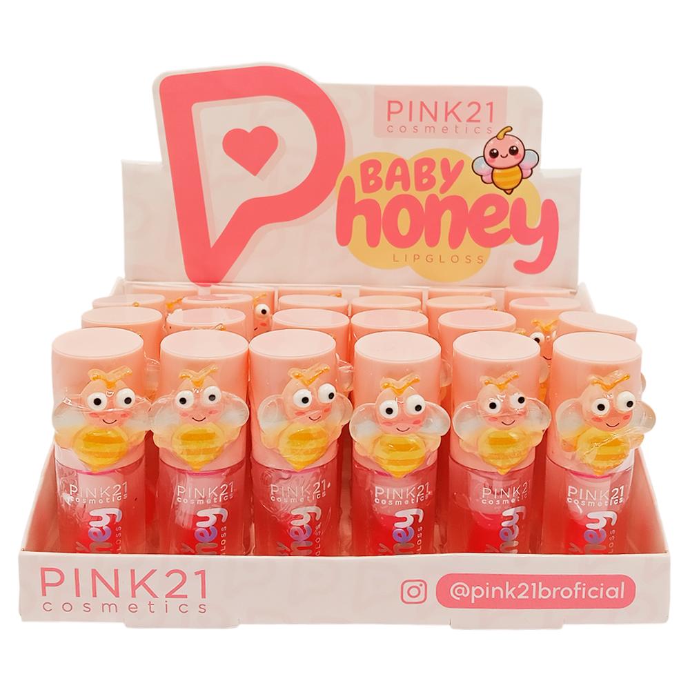 LIP GLOSS MÁGICO BABY HONEY 24UN PINK21 CS6668