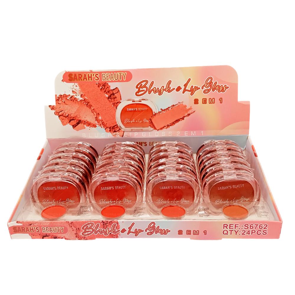 BLUSH E LIP GLOSS 24UN SARAHSBEAUTY S6762