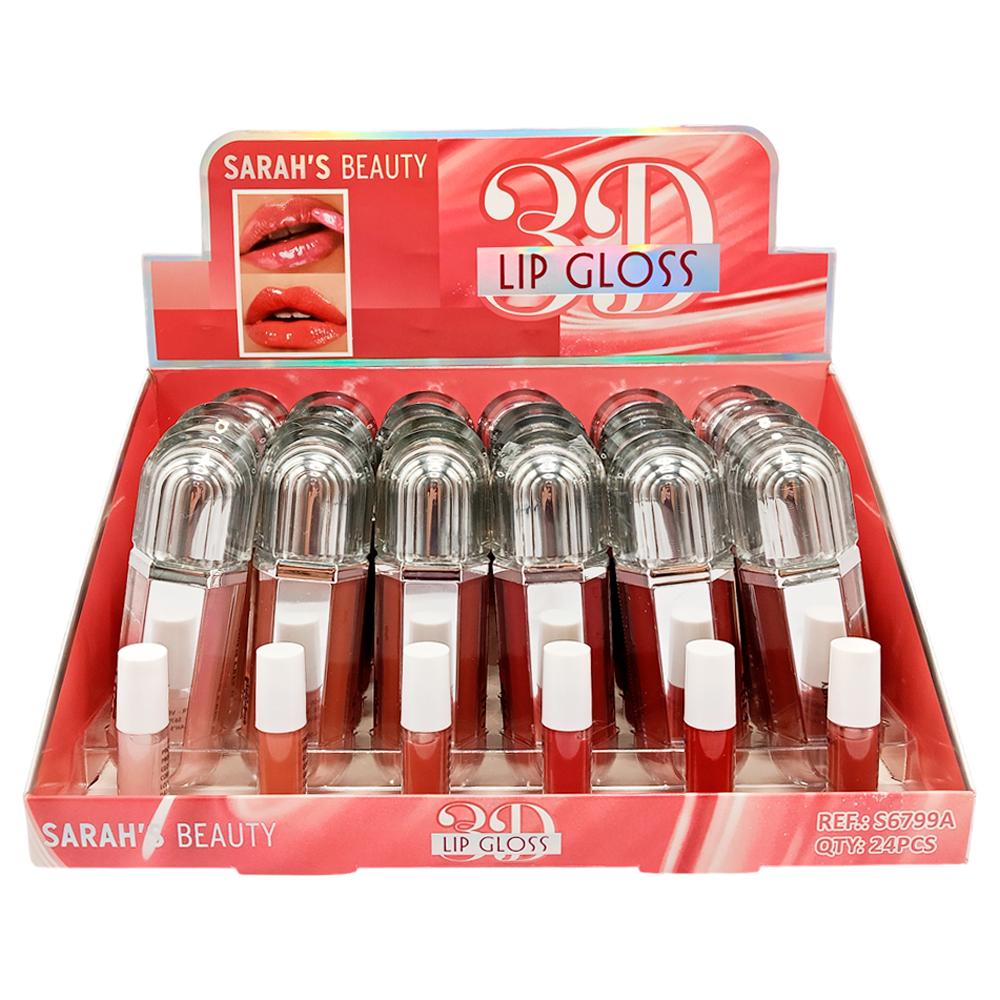 LIP GLOSS 3D 24UN SARAH'S BEAUTY S6799 A