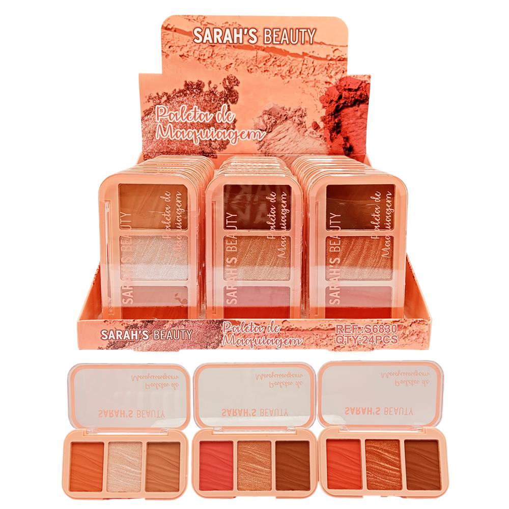 PALETA DE MAQUIAGEM MULTIFUNCIONAL 24UN SARAHSBEAUTY S6830