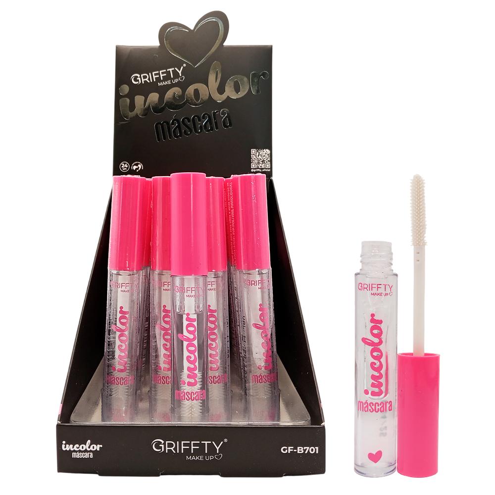 MASCARA PARA CILIOS E SOBRANCELHAS INCOLOR 24UN GRIFFTY GF-B701