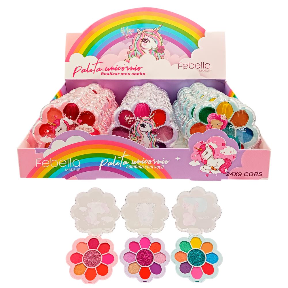 PALETA INFANTIL UNICÓRNIO 24UN FEBELLA TPSO3038