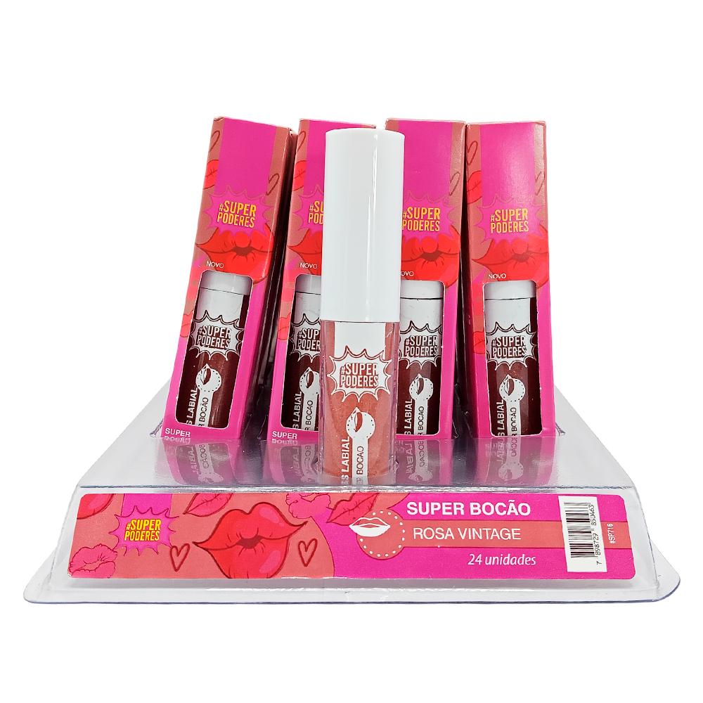 GLOSS SUPER BOCAO ROSE VINTAGE 24UN SUPER PODERES SP716