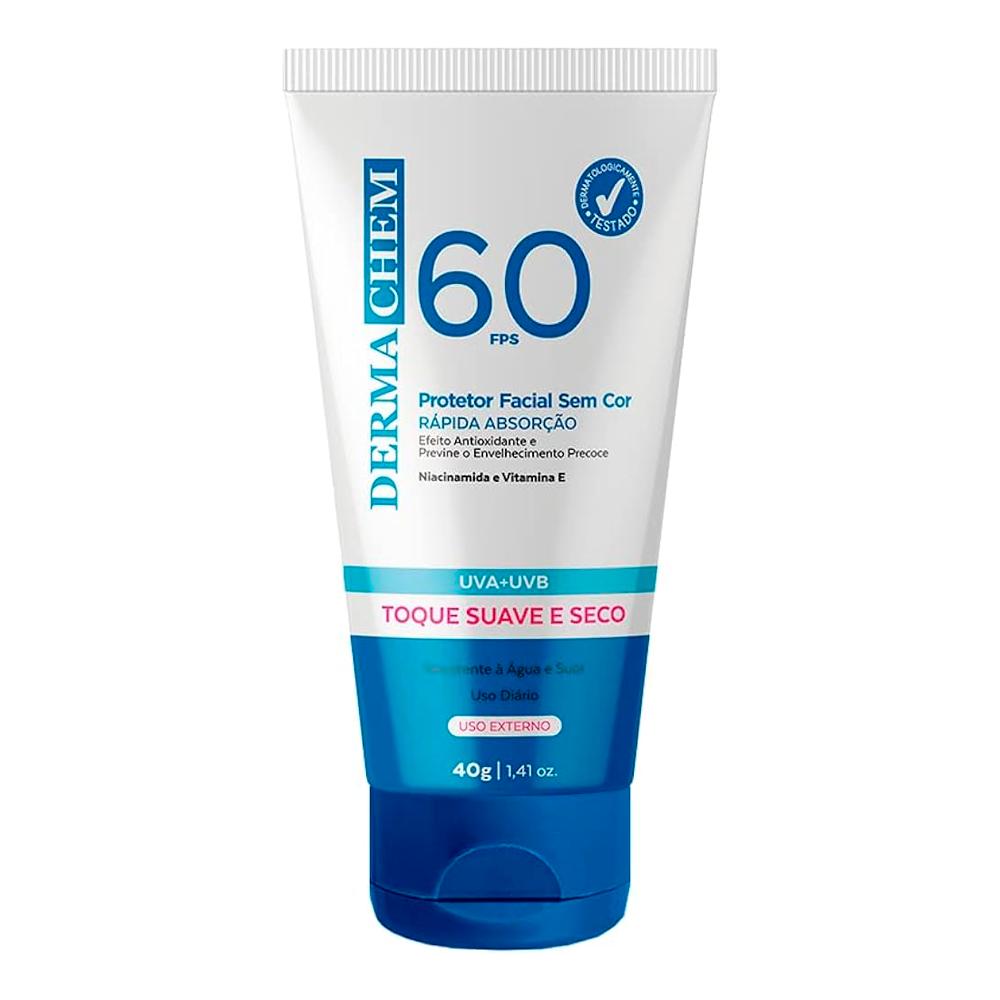PROTETOR SOLAR FACIAL FPS 60 40G DERMACHEM