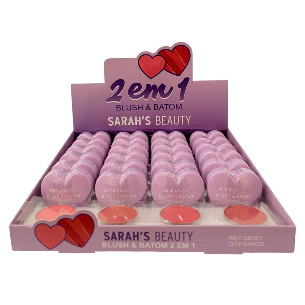 BLUSH E BATOM 2 EM 1 24UN SARAH´S BEAUTY S8327