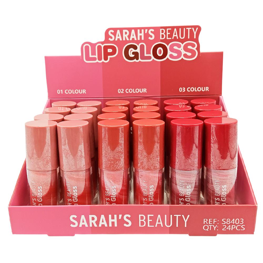 LIP GLOSSS COLOUR 24UN SARAH'S BEAUTY S8403