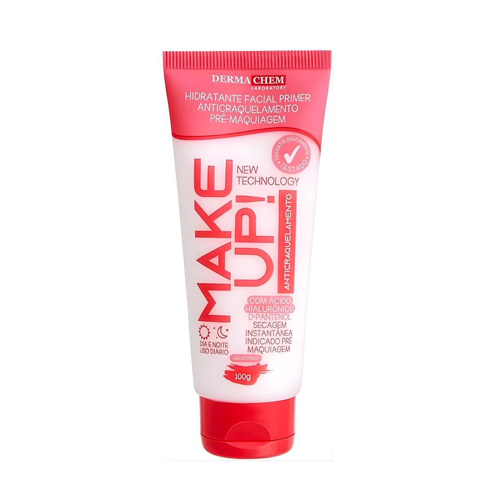 HIDRATANTE PRIMER ANTI-CRAQUELAMENTO PRE MAQUIAGEM MAKE UP 100G DERMACHEM 08716