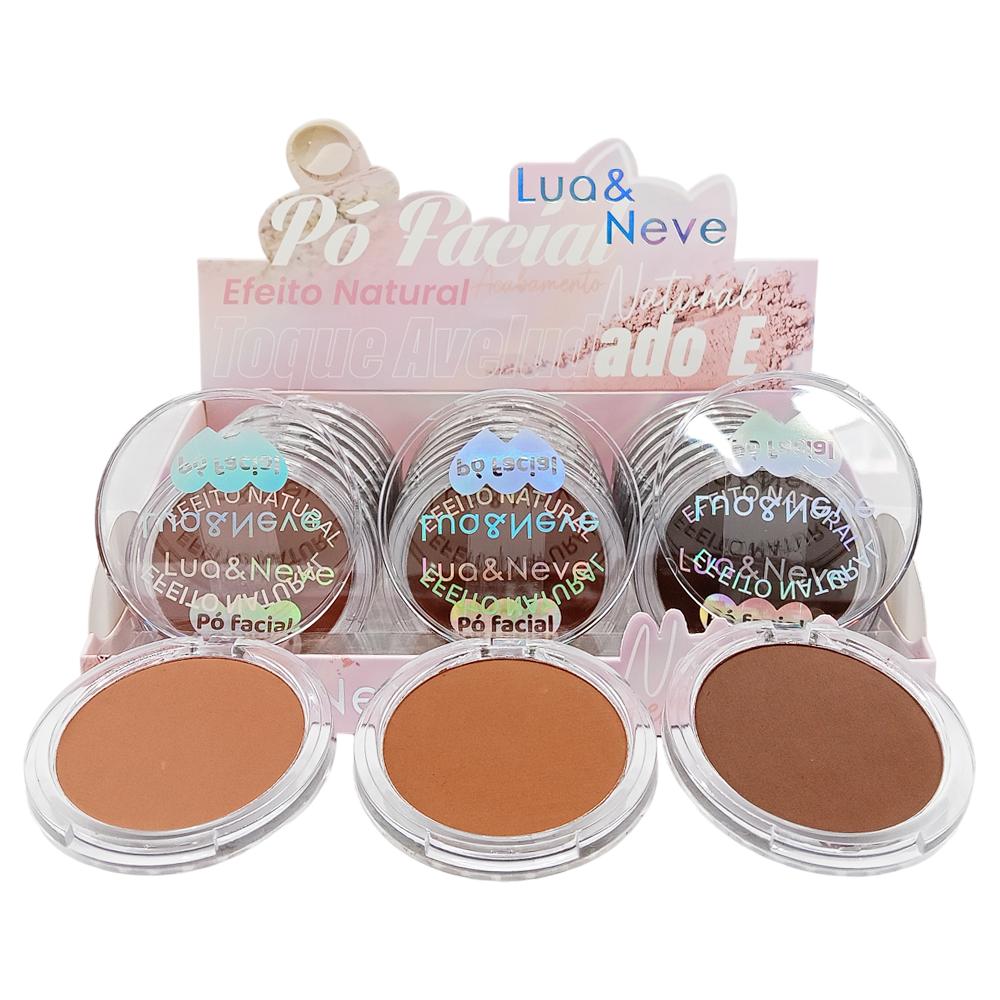 PO FACIAL EFEITO NATURAL 24UN LUA&NEVE LN09126 B
