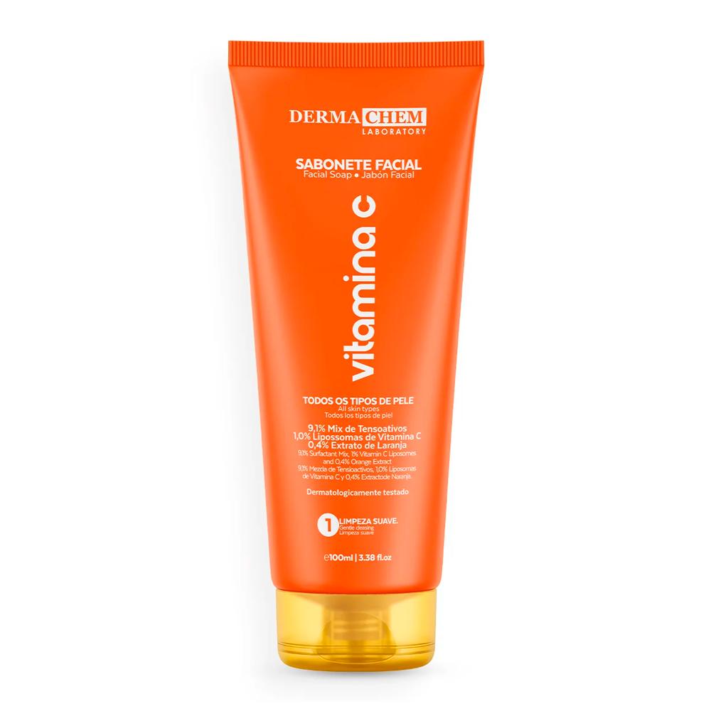 SABONETE FACIAL VITAMINA C 100G DERMACHEM 06238