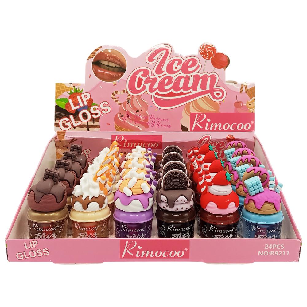 LIP GLOSS SORVETE ICE CREAM 24UN CHINA R9211