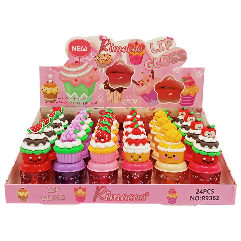 LIP GLOSS CUPCAKE FRUTAS 24UN CHINA R9362
